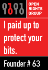 I paid up to protect your bits. Open Rights Group.