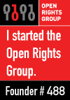 We support the Open Rights Group